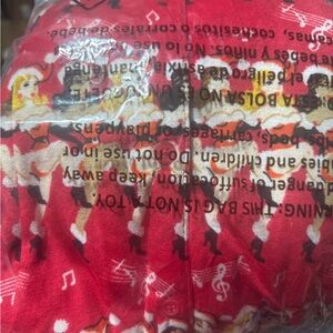 Red Musical Print Pajama Set